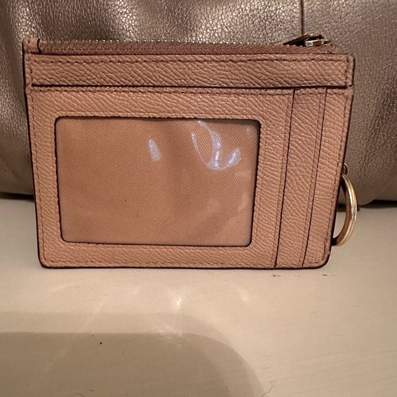 Coach Maggie gold/tan shimmer color large 3 pocket purse with free gift! - Picture 15 of 16